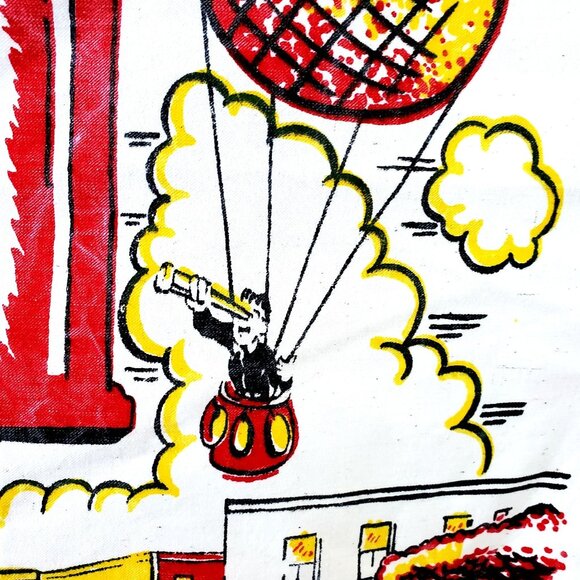 Vintage 1950s Risqué Men's BBQ Apron Pin-Up Zipper Pinup Gag Gift Dizzy Blonde - Picture 12 of 12